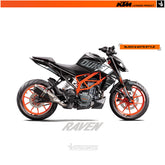 STICKER KIT KTM DUKE 125/250/390 2017+ R THE RAVEN